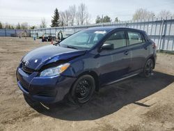 Salvage cars for sale from Copart Bowmanville, ON: 2011 Toyota Corolla Matrix