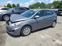 Salvage cars for sale at Moraine, OH auction: 2015 Hyundai Accent GS