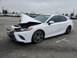 Salvage cars for sale from Copart Rancho Cucamonga, CA: 2020 Toyota Camry SE