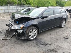 Volkswagen Golf salvage cars for sale: 2015 Volkswagen Golf Sportwagen TDI S