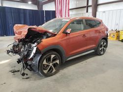 Salvage cars for sale at Byron, GA auction: 2017 Hyundai Tucson Limited
