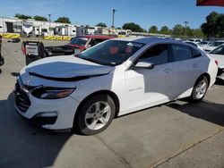 Salvage cars for sale at Sacramento, CA auction: 2022 Chevrolet Malibu LS