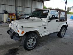 Jeep Wrangler salvage cars for sale: 2002 Jeep Wrangler / TJ Sahara