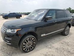 Salvage cars for sale from Copart Houston, TX: 2016 Land Rover Range Rover Autobiography