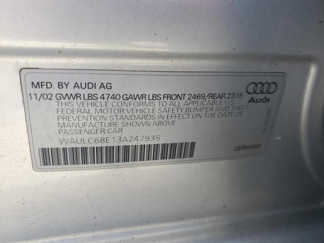 2003 Audi A4 1.8T Quattro