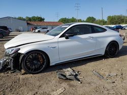 Salvage cars for sale from Copart Columbus, OH: 2017 Mercedes-Benz C 63 AMG-S