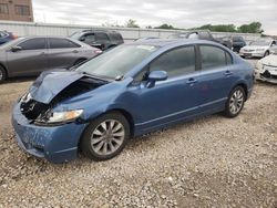 Salvage cars for sale at Kansas City, KS auction: 2009 Honda Civic EXL
