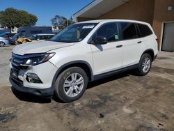 Salvage cars for sale from Copart Hayward, CA: 2016 Honda Pilot LX