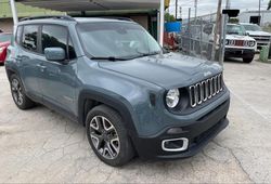 Salvage cars for sale at Grand Prairie, TX auction: 2017 Jeep Renegade Latitude