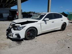 Salvage cars for sale at West Palm Beach, FL auction: 2017 Infiniti Q50 RED Sport 400