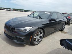 Salvage cars for sale at Grand Prairie, TX auction: 2019 BMW 740 I