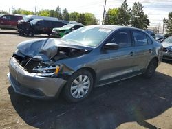 Salvage cars for sale at Denver, CO auction: 2012 Volkswagen Jetta Base