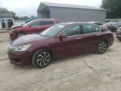Salvage cars for sale at Midway, FL auction: 2016 Honda Accord EXL