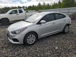 Salvage cars for sale from Copart Windham, ME: 2019 Hyundai Accent SE