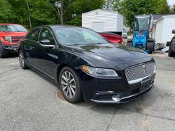 Salvage cars for sale from Copart Mendon, MA: 2018 Lincoln Continental Premiere