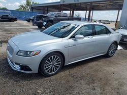 Lincoln Continental Select salvage cars for sale: 2017 Lincoln Continental Select