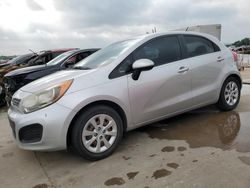 Salvage cars for sale at Grand Prairie, TX auction: 2012 KIA Rio EX