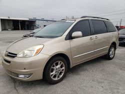 Salvage cars for sale at Sun Valley, CA auction: 2004 Toyota Sienna XLE