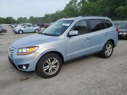 Salvage cars for sale at Ellwood City, PA auction: 2010 Hyundai Santa FE Limited