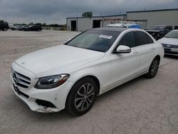 Salvage cars for sale from Copart Kansas City, KS: 2016 Mercedes-Benz C 300 4matic