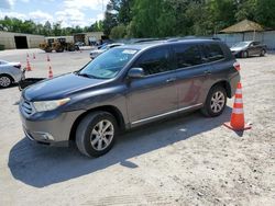 Salvage cars for sale at Knightdale, NC auction: 2012 Toyota Highlander Base