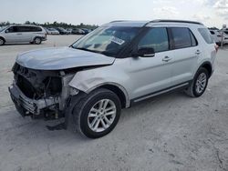 Salvage cars for sale from Copart Arcadia, FL: 2017 Ford Explorer XLT