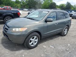 Salvage cars for sale from Copart Madisonville, TN: 2007 Hyundai Santa FE GLS