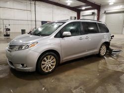 Salvage cars for sale at Avon, MN auction: 2016 Toyota Sienna XLE