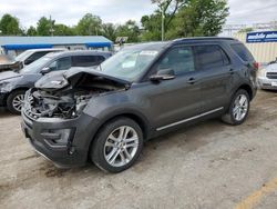Salvage cars for sale at Wichita, KS auction: 2017 Ford Explorer XLT