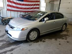 Salvage cars for sale from Copart Lyman, ME: 2008 Honda Civic Hybrid