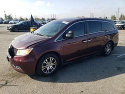 Salvage cars for sale from Copart Rancho Cucamonga, CA: 2012 Honda Odyssey EXL