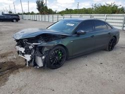 Salvage cars for sale at Miami, FL auction: 2022 Audi A8 L