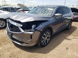 Salvage cars for sale at Elgin, IL auction: 2022 Acura MDX Technology