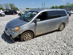 Salvage cars for sale at Barberton, OH auction: 2010 Honda Odyssey EXL