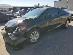Salvage cars for sale from Copart Fresno, CA: 2012 Honda Civic LX