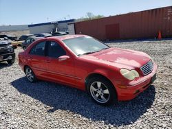 Salvage cars for sale at Hueytown, AL auction: 2002 Mercedes-Benz C 240