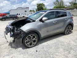 Salvage cars for sale at Opa Locka, FL auction: 2021 KIA Sportage SX