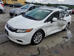 Honda salvage cars for sale: 2012 Honda Civic EX