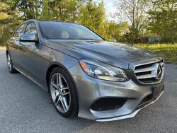 Salvage cars for sale at North Billerica, MA auction: 2016 Mercedes-Benz E 350 4matic