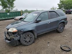 Salvage SUVs for sale at auction: 2003 Acura MDX Touring