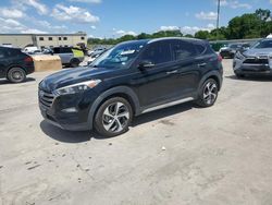 Salvage SUVs for sale at auction: 2017 Hyundai Tucson Limited