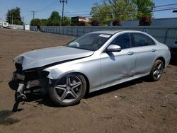 Salvage cars for sale at New Britain, CT auction: 2017 Mercedes-Benz E 300 4matic