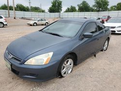 Salvage cars for sale at Oklahoma City, OK auction: 2007 Honda Accord LX