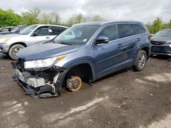 Toyota Highlander salvage cars for sale: 2019 Toyota Highlander SE