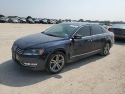 Salvage cars for sale at San Antonio, TX auction: 2015 Volkswagen Passat SEL