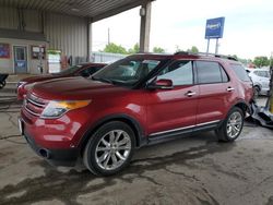 Salvage cars for sale from Copart Fort Wayne, IN: 2013 Ford Explorer Limited