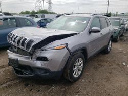 Salvage cars for sale from Copart Elgin, IL: 2017 Jeep Cherokee Latitude