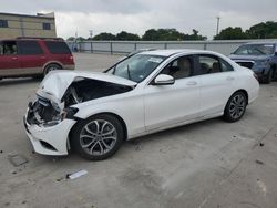 Salvage cars for sale at Wilmer, TX auction: 2017 Mercedes-Benz C300