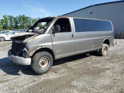 Salvage trucks for sale at Spartanburg, SC auction: 2001 Chevrolet Express G2500
