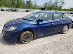 Salvage cars for sale at Leroy, NY auction: 2017 Nissan Sentra S